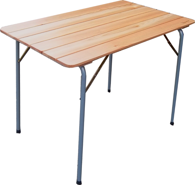 Camping table larch wood 100x60 cm - Larch table cm 100x60