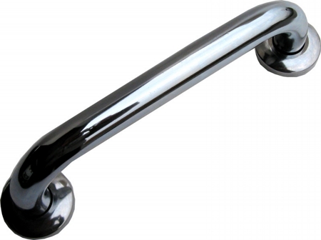Safety handle chrome with rosette diameter 32mm length 300mm