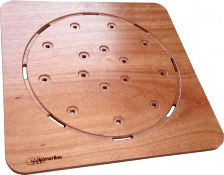 Shower footboard okume ring 60x60 cm for base 80x80 cm