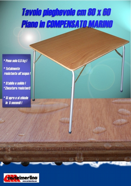Table okume marine plywood 80x60 cm
