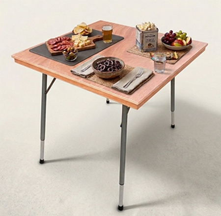 Multi-Purpose Table 80×80 cm with Adjustable Height from 65 to 85 cm