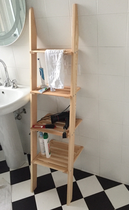 New shelves for bathroom and house
